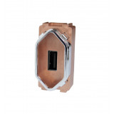 Modulo USB 2a - Novara Rose Cromado